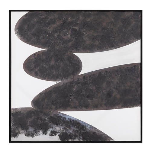 THAI STONE II ÇERÇEVELİ YAĞLIBOYA TABLO 100X100 CM