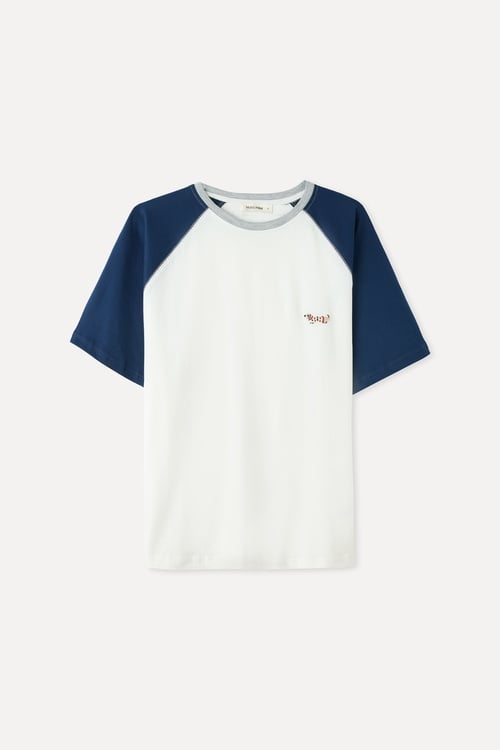 OVERSIZE NAKIŞLI BİSİKLET YAKA T-SHIRT