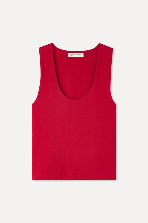 FITTED U YAKA KOLSUZ BLUZ