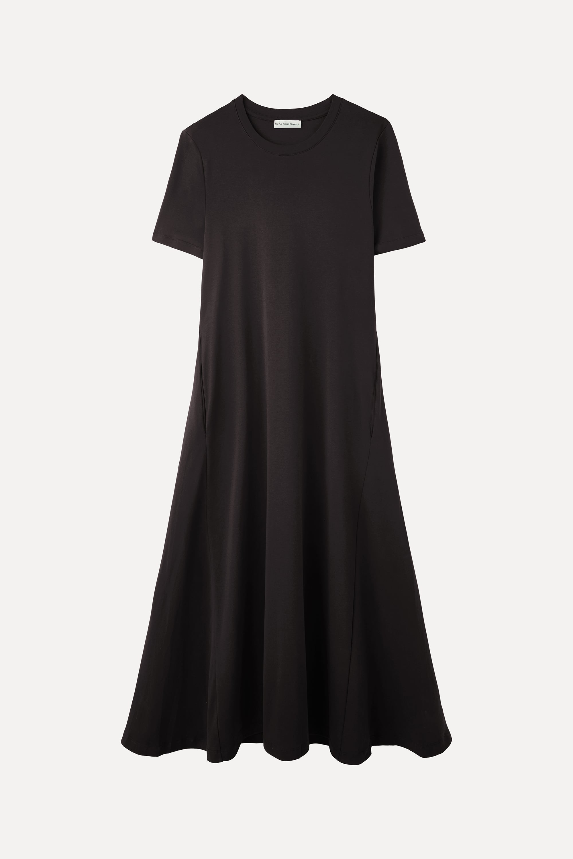 OVERSIZE KISA KOLLU CEPLİ MİDİ ELBİSE