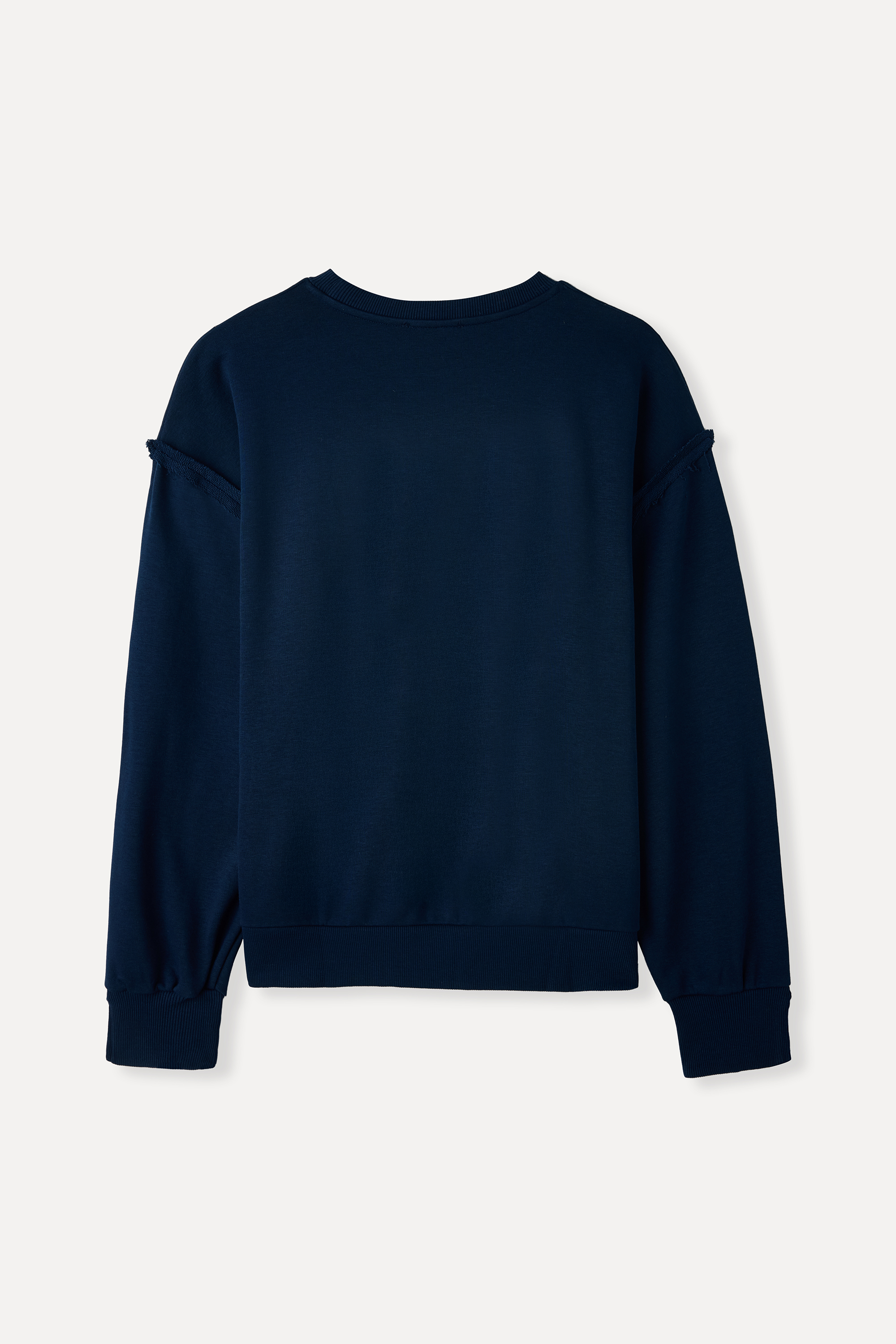 MODAL KARIŞIMLI OVERSIZE BİSİKLET YAKA SWEATSHIRT