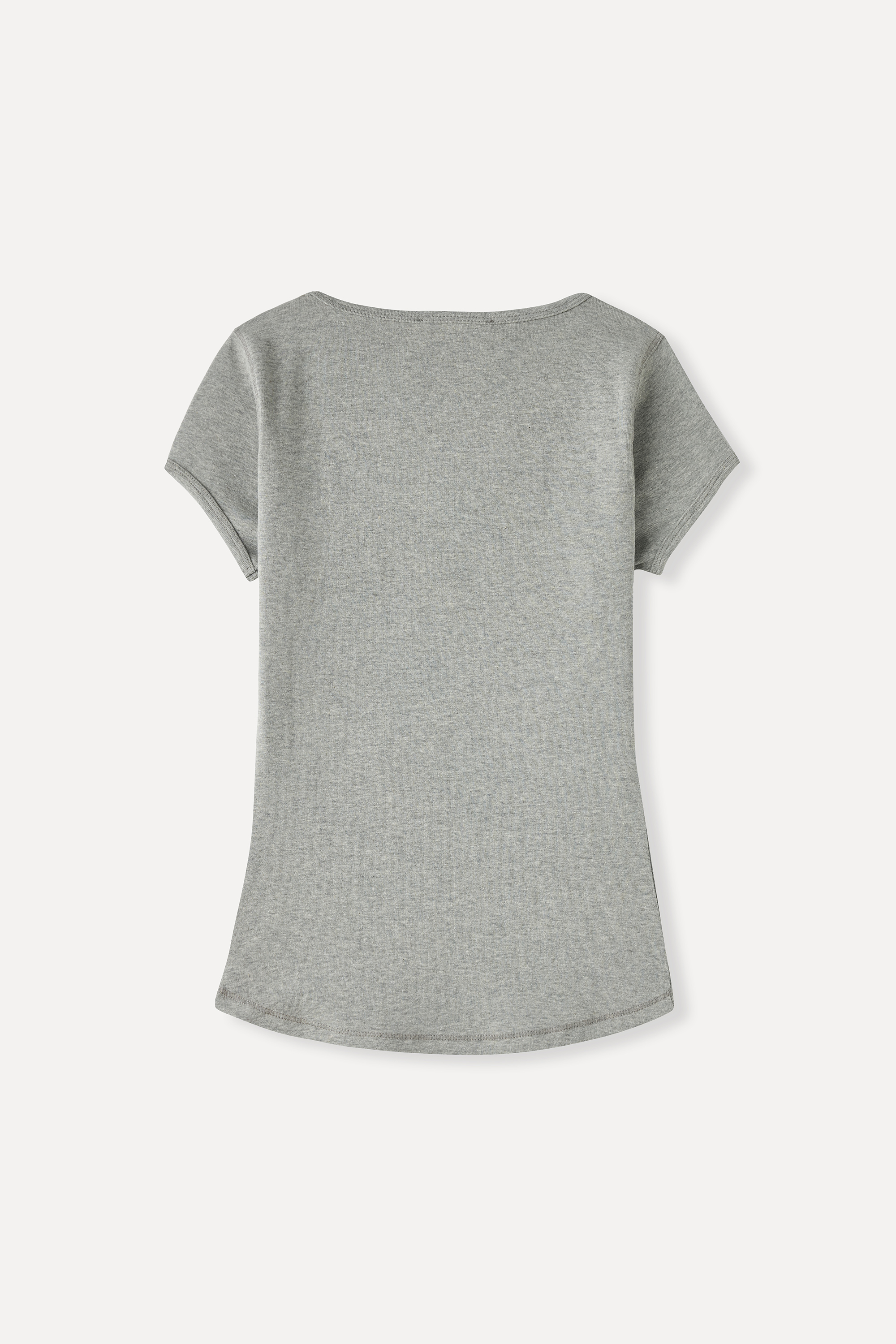 FITTED BİSİKLET YAKA T-SHIRT