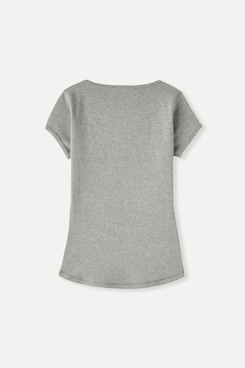  FITTED BİSİKLET YAKA T-SHIRT