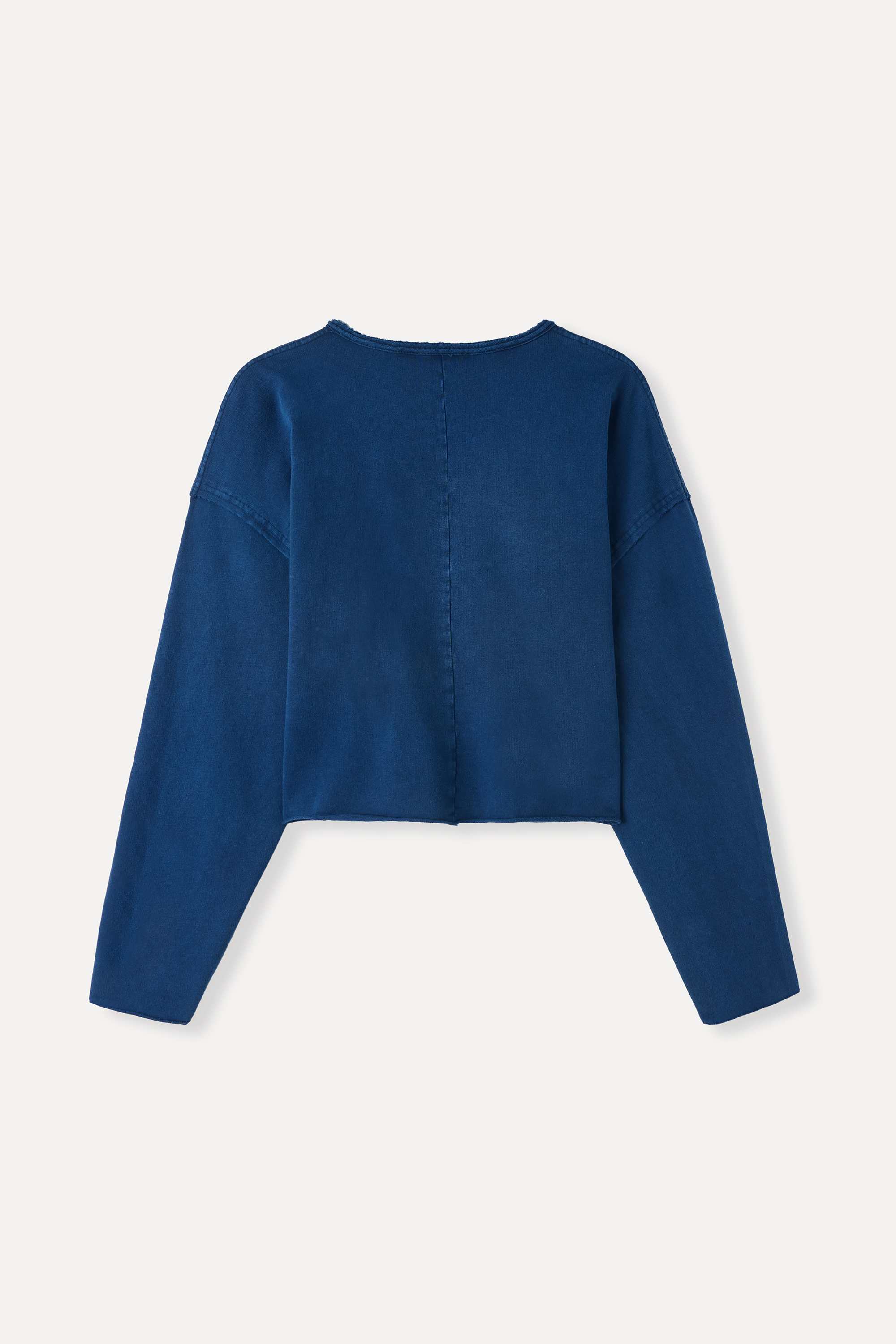 V YAKA CROP SWEATSHIRT