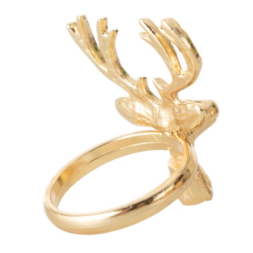  GEYİK FİGÜRLÜ PEÇETE HALKASI GOLD 6LI