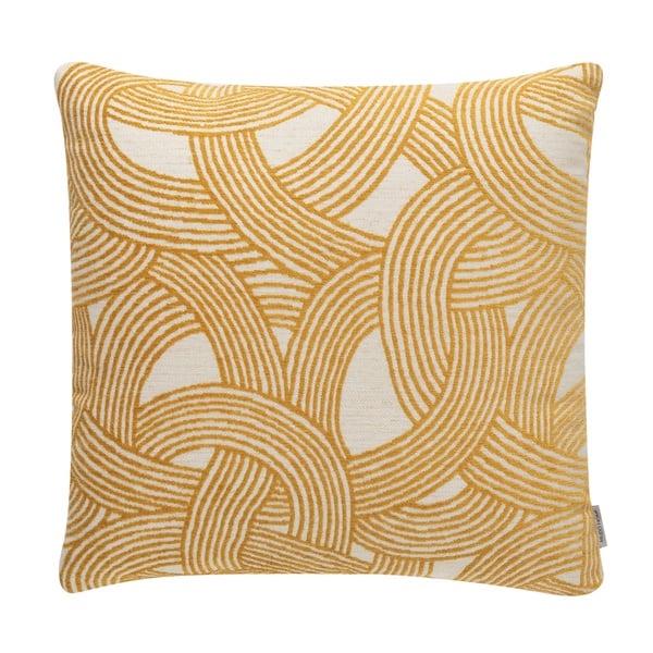 Mudo Home  Nell Wave Kırlent Hardal 50X50