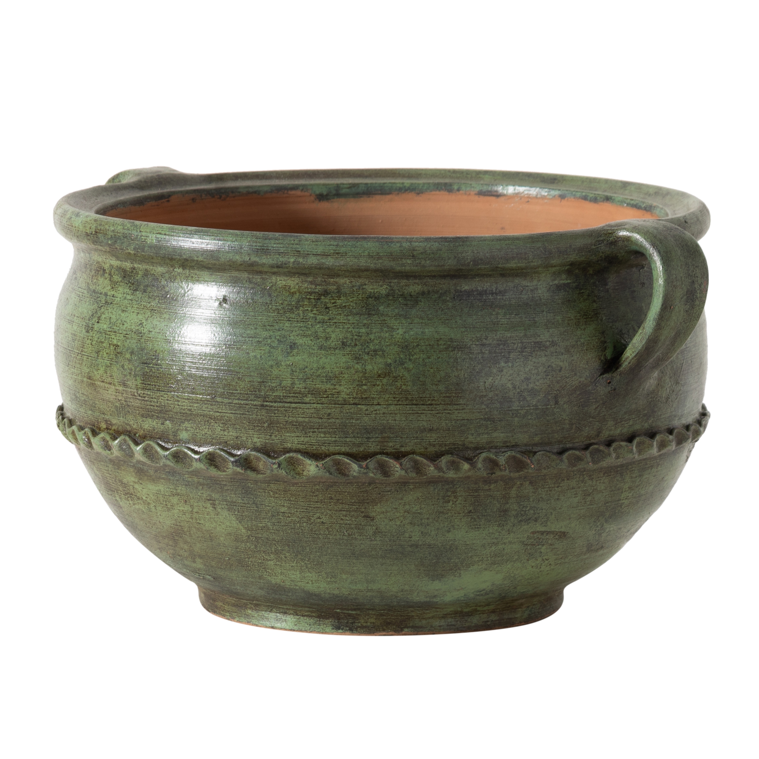 ATRANI ANTİK YEŞİL SAKSI 28X36 CM