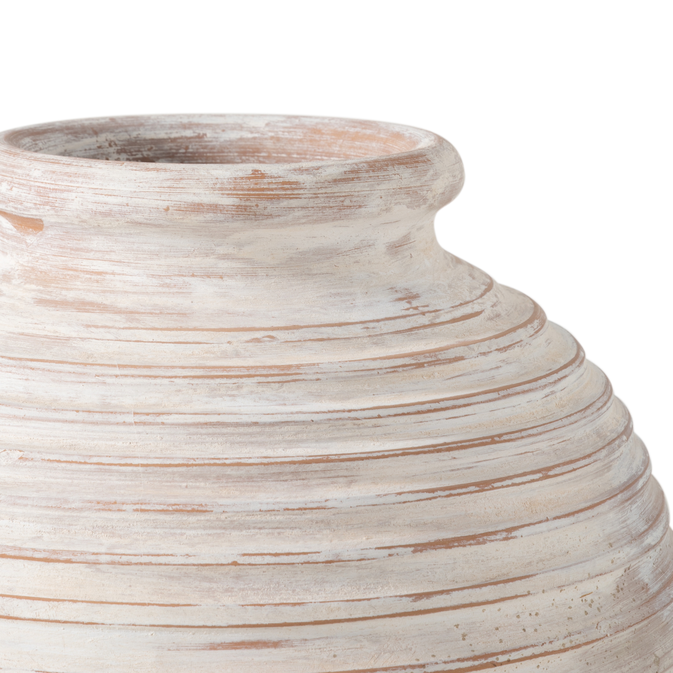 OTRANTO ANTİK BEYAZ SAKSI 65 CM