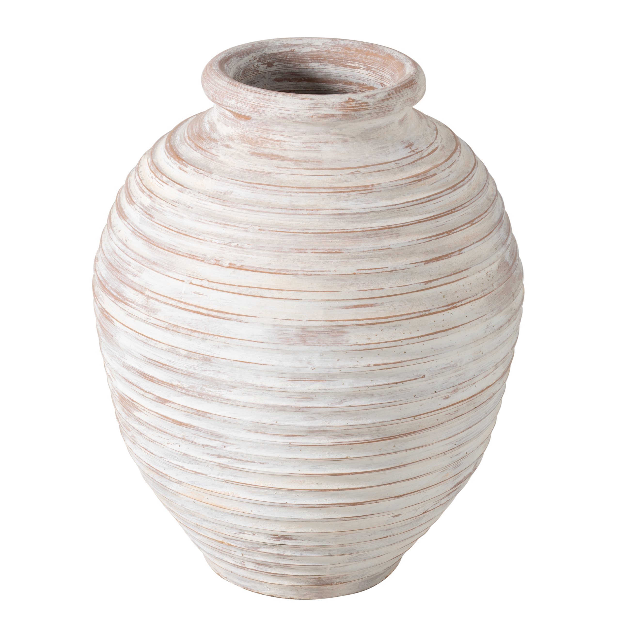 OTRANTO ANTİK BEYAZ SAKSI 65 CM