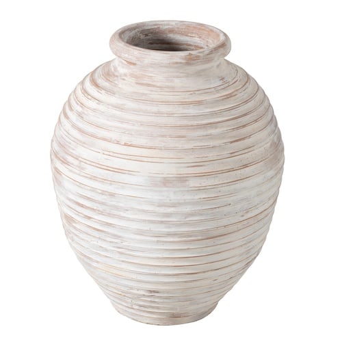 OTRANTO ANTİK BEYAZ SAKSI 65 CM