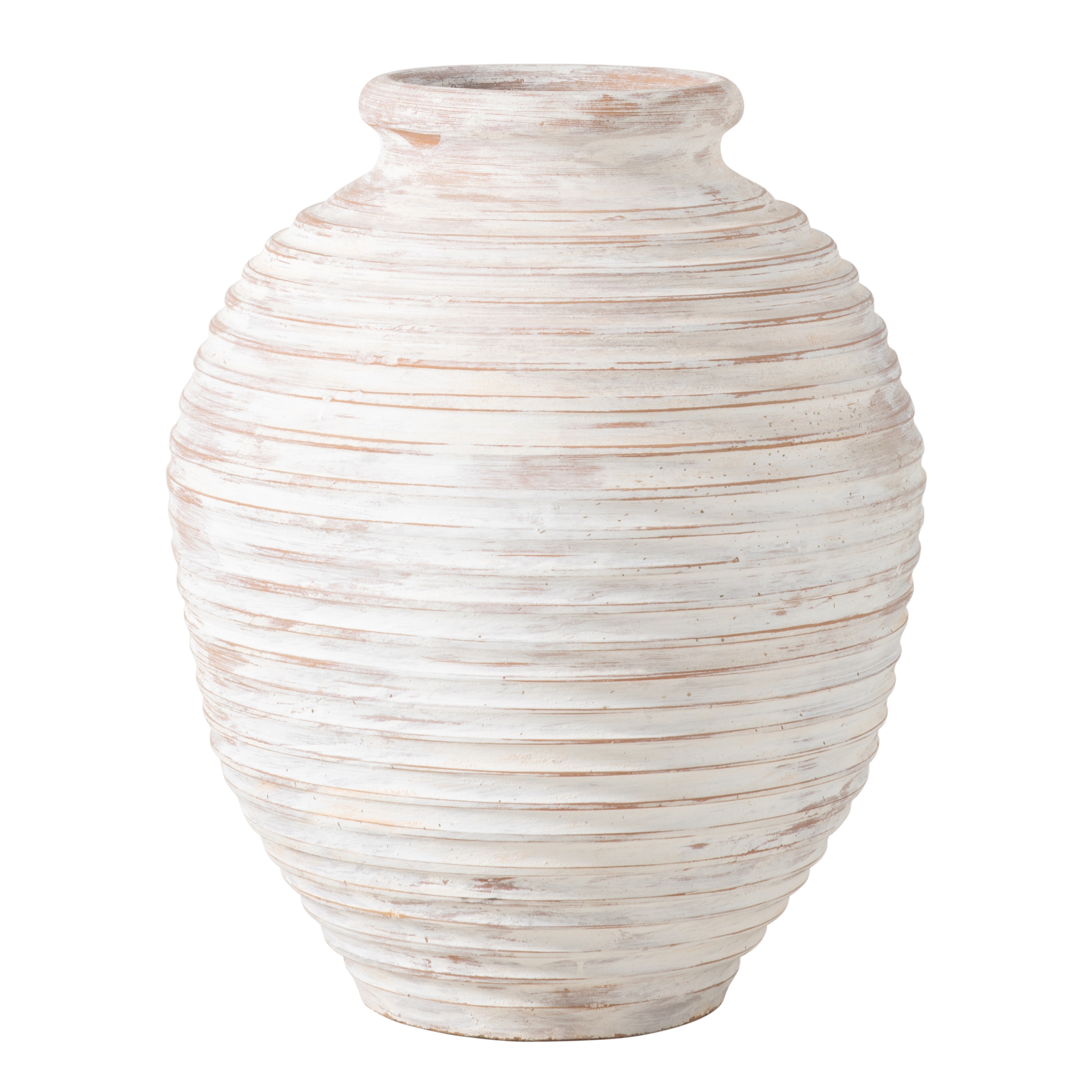 OTRANTO ANTİK BEYAZ SAKSI 65 CM