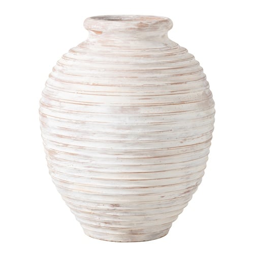 OTRANTO ANTİK BEYAZ SAKSI 65 CM