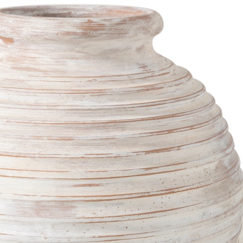 OTRANTO ANTİK BEYAZ SAKSI 65 CM