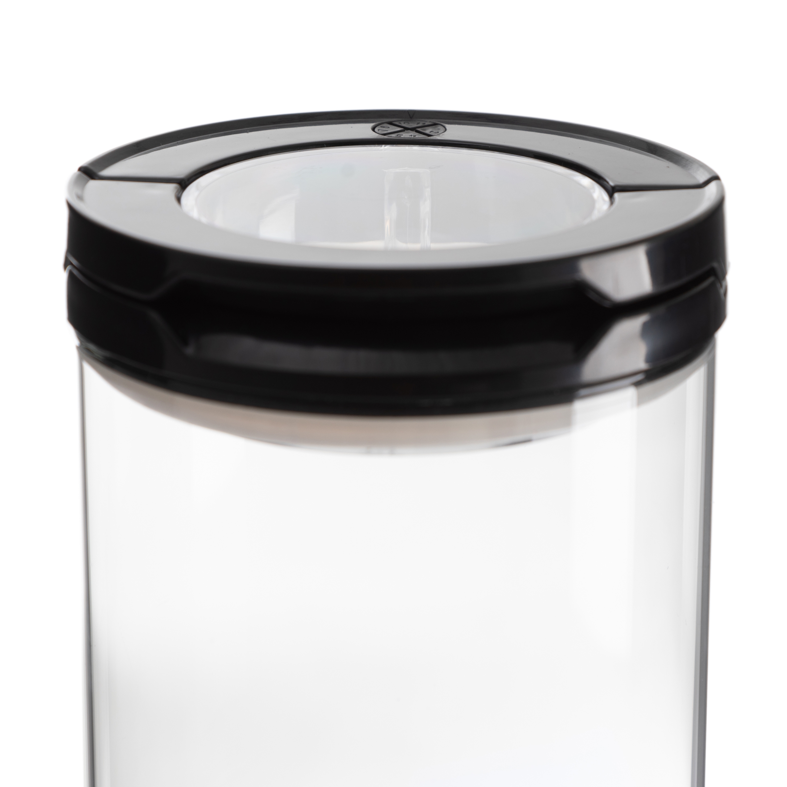 CAM KAVANOZ VAKUMLU KAPAK SİYAH 1300 ML