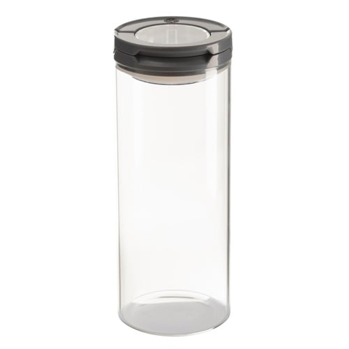 CAM KAVANOZ VAKUMLU KAPAK GRİ 800 ML