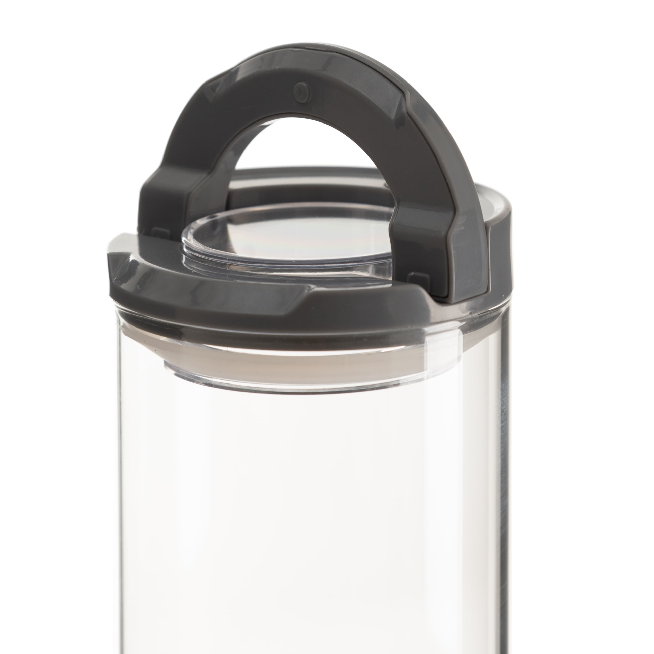 CAM KAVANOZ VAKUMLU KAPAK GRİ 600 ML