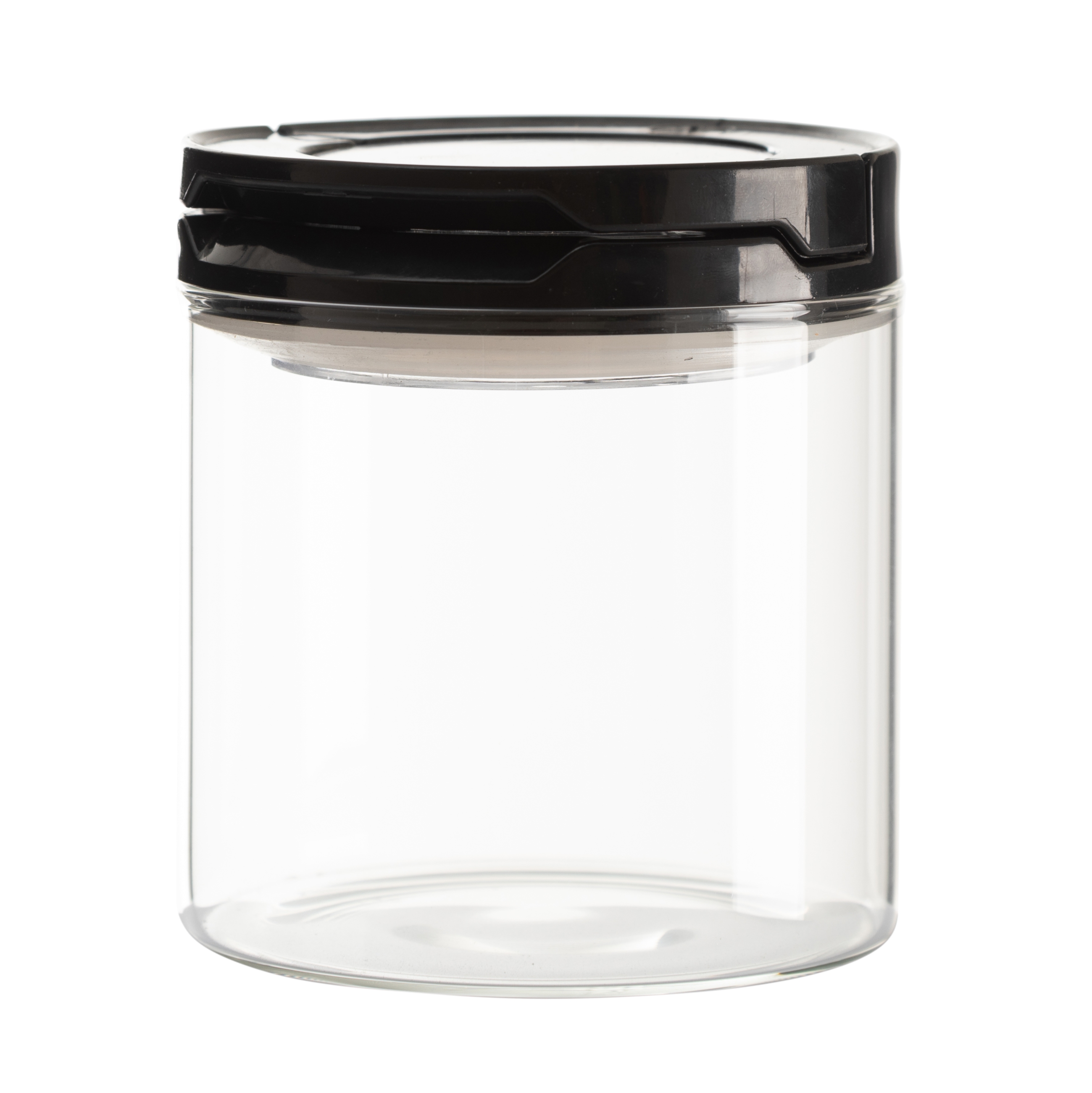 CAM KAVANOZ VAKUMLU KAPAK SİYAH 850 ML