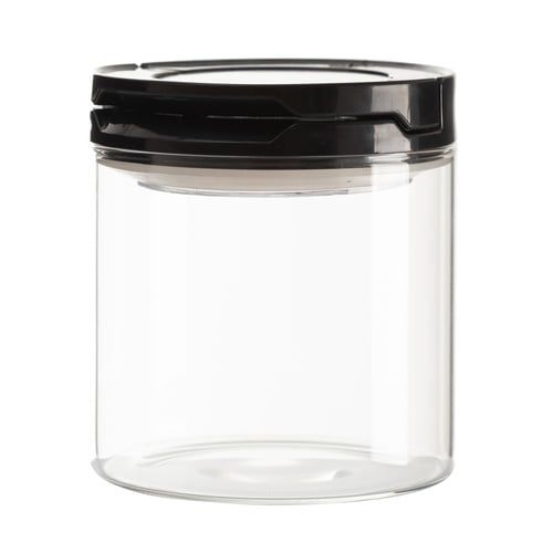 CAM KAVANOZ VAKUMLU KAPAK SİYAH 850 ML