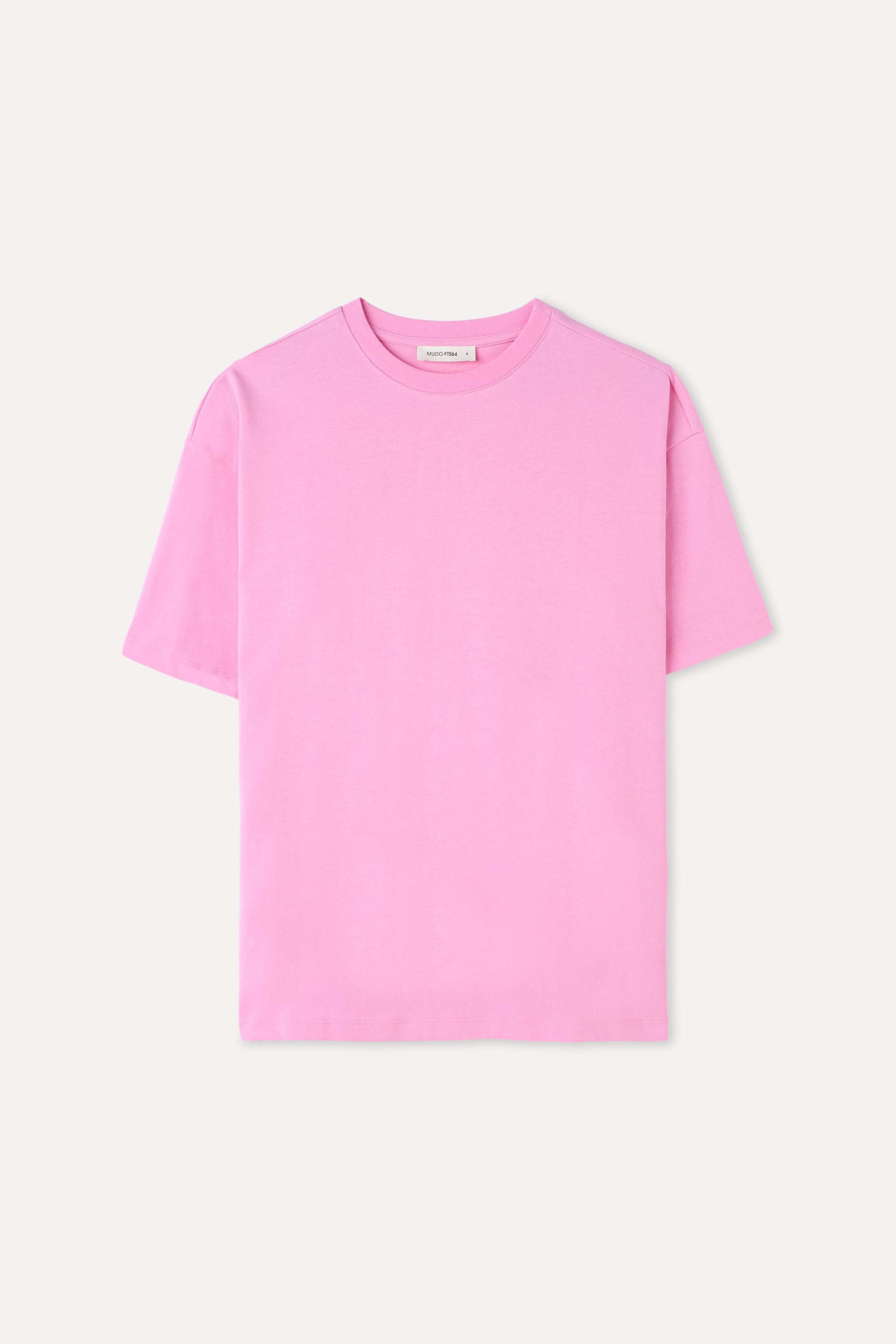 DÜŞÜK KOLLU OVERSIZE BİSİKLET YAKA T-SHIRT