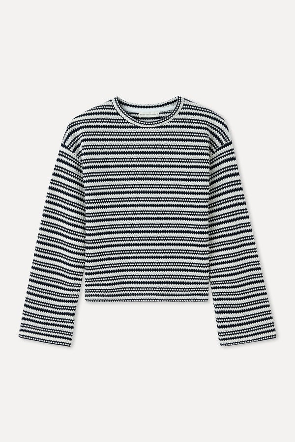 ÇİZGİLİ OVERSIZE ÖRME KAZAK