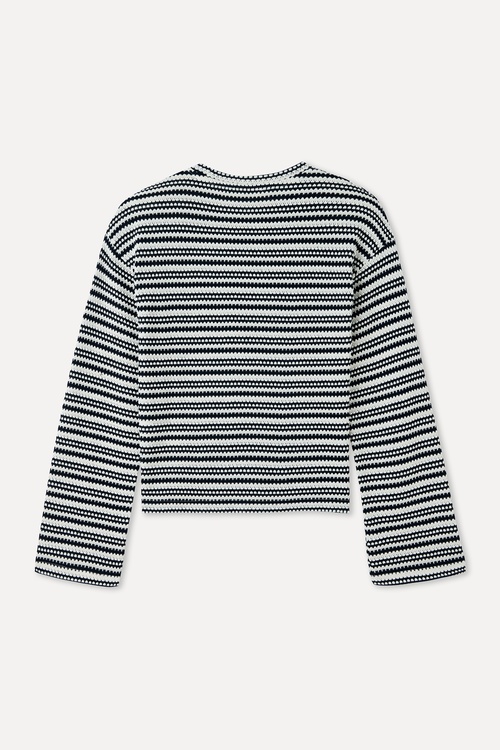 ÇİZGİLİ OVERSIZE ÖRME KAZAK