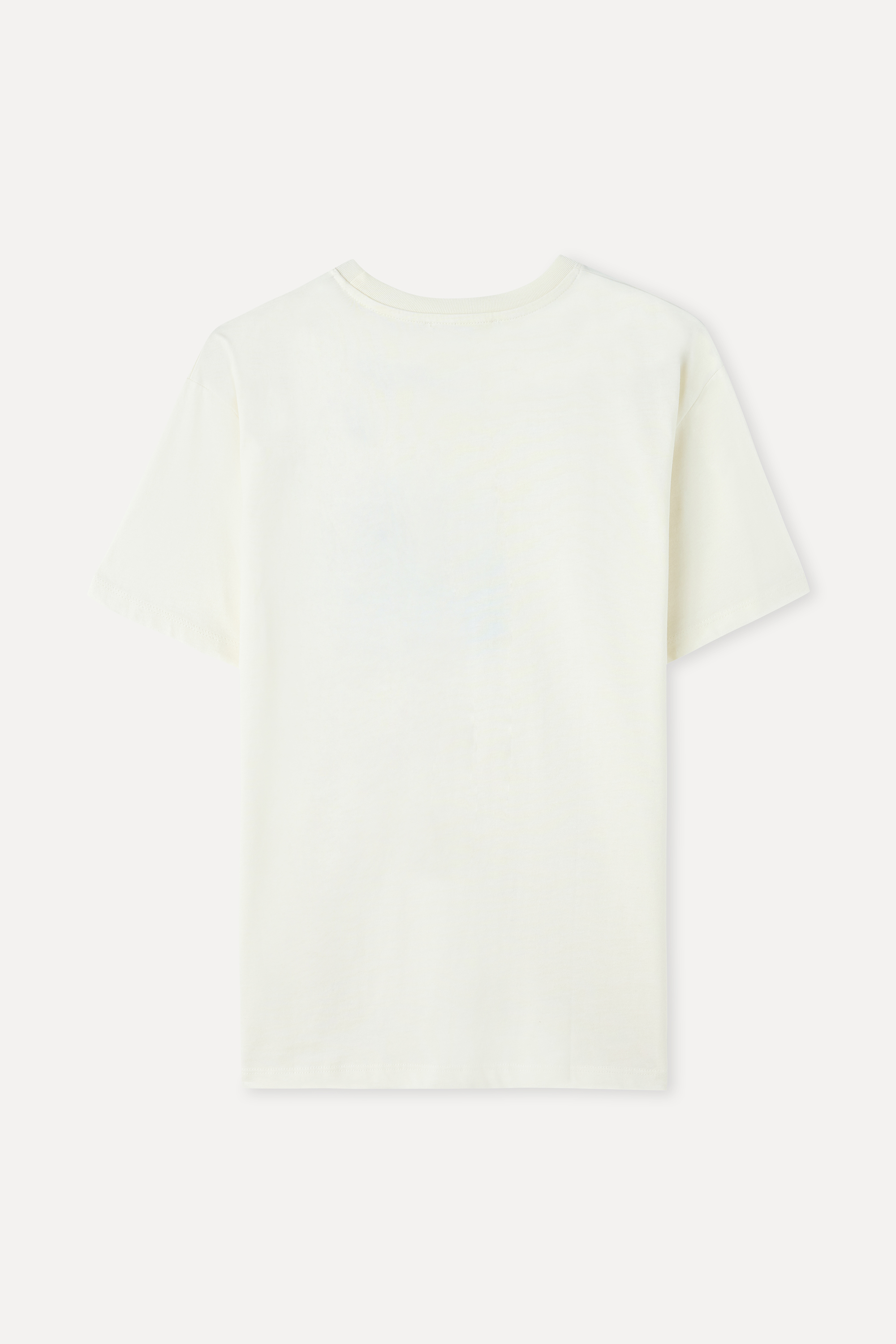 NAKIŞLI CEP DETAYLI BİSİKLET YAKA T-SHIRT