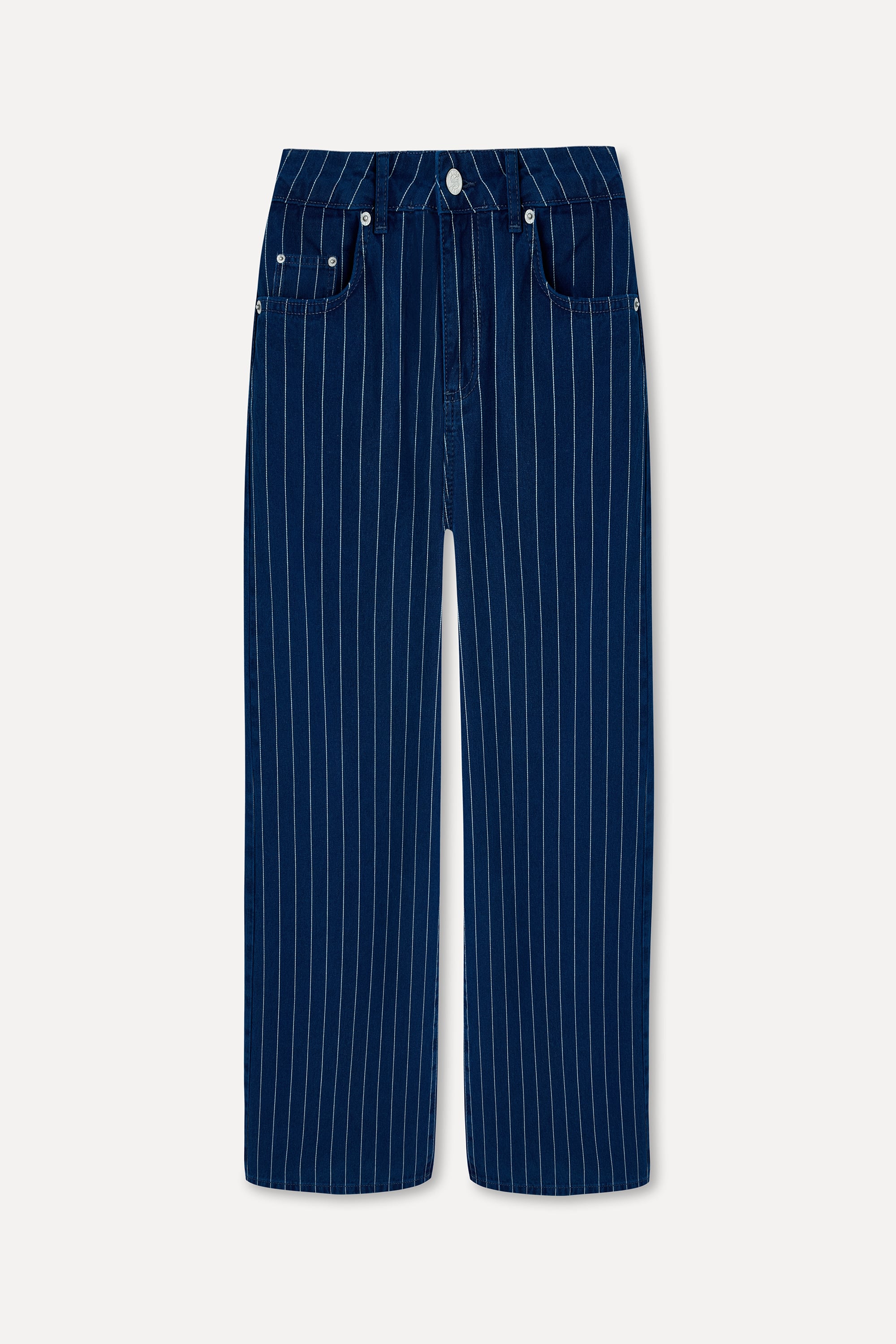 ÇİZGİLİ CLOUTTE FIT JEAN PANTOLON