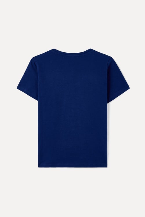 PAMUKLU V YAKA T-SHIRT