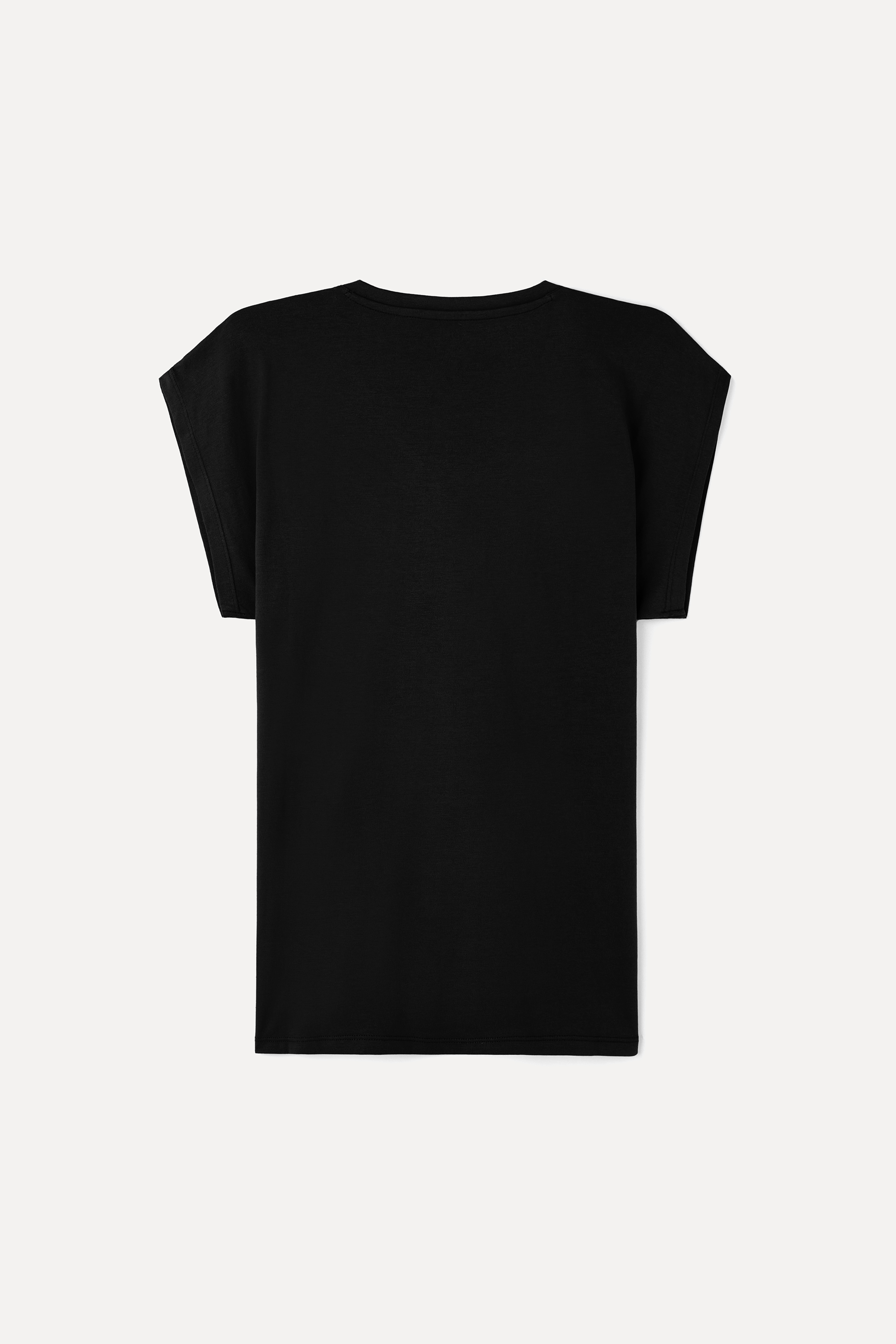 MODAL KARIŞIMLI V YAKA T-SHIRT