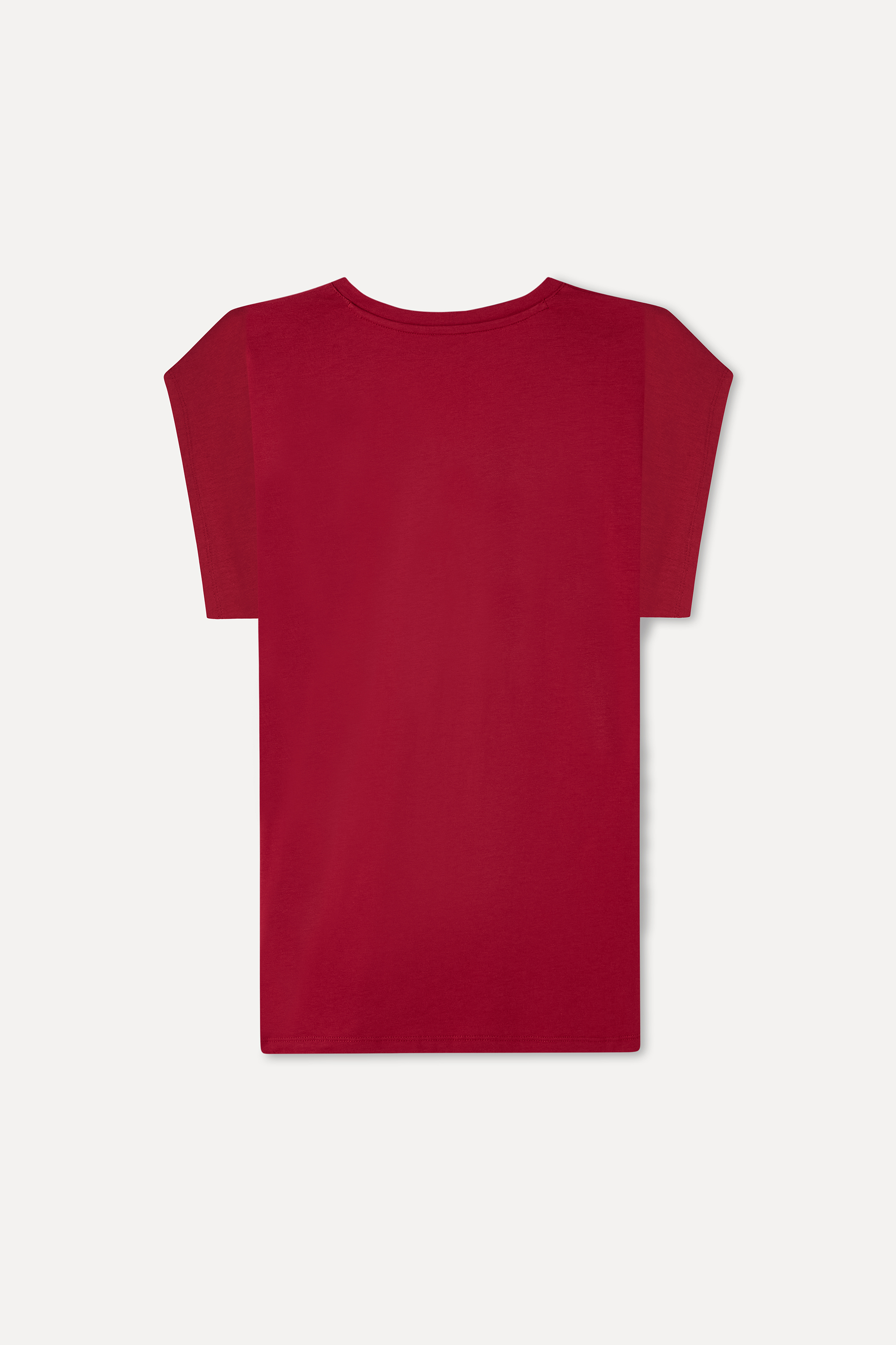 MODAL KARIŞIMLI V YAKA T-SHIRT