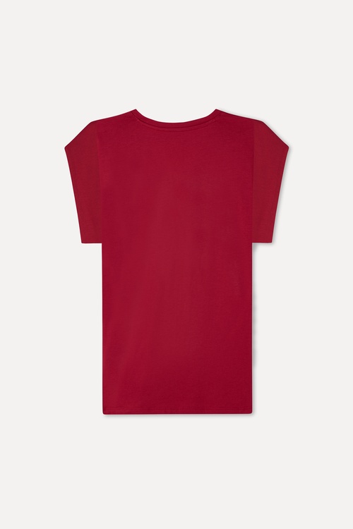  MODAL KARIŞIMLI V YAKA T-SHIRT