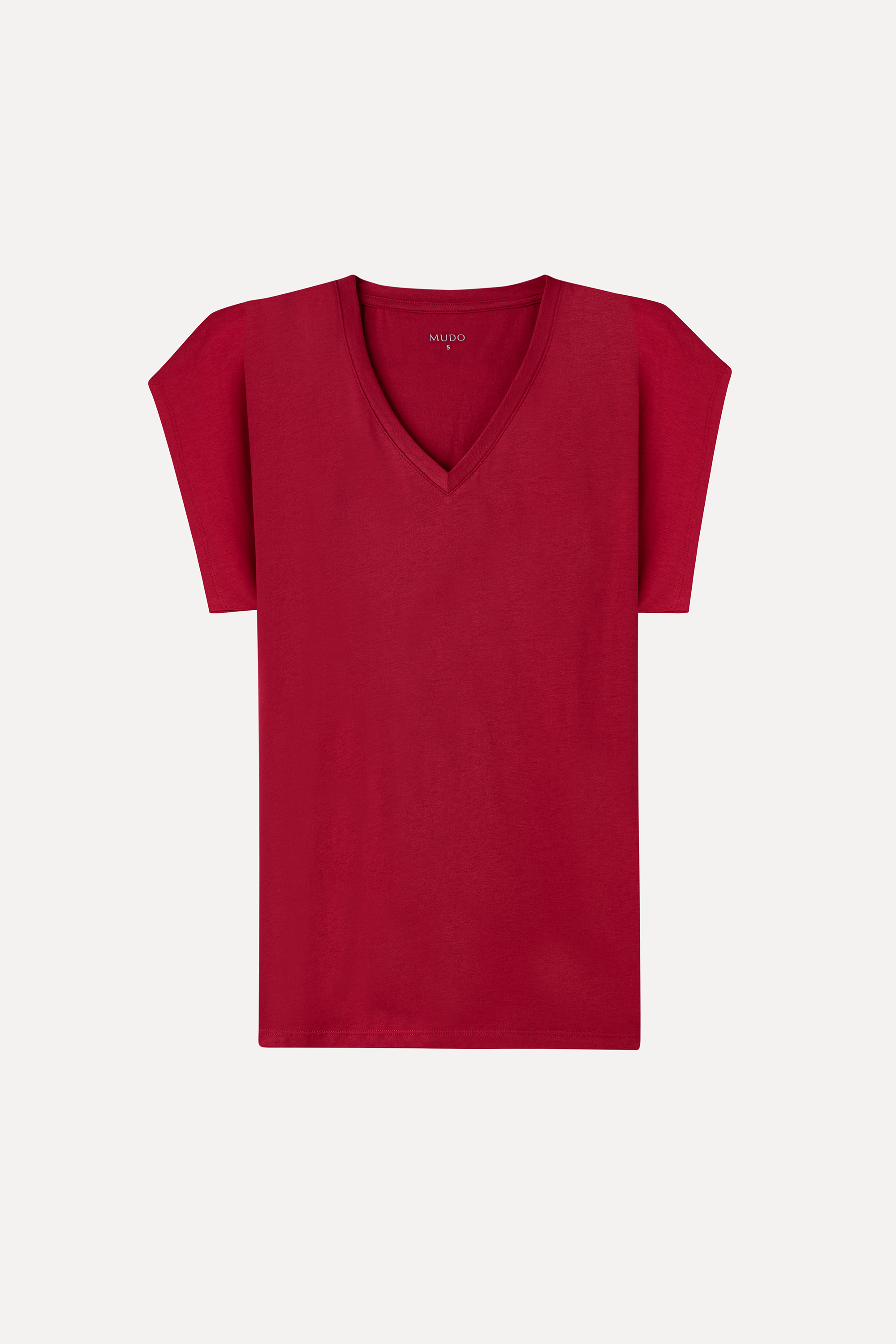 MODAL KARIŞIMLI V YAKA T-SHIRT