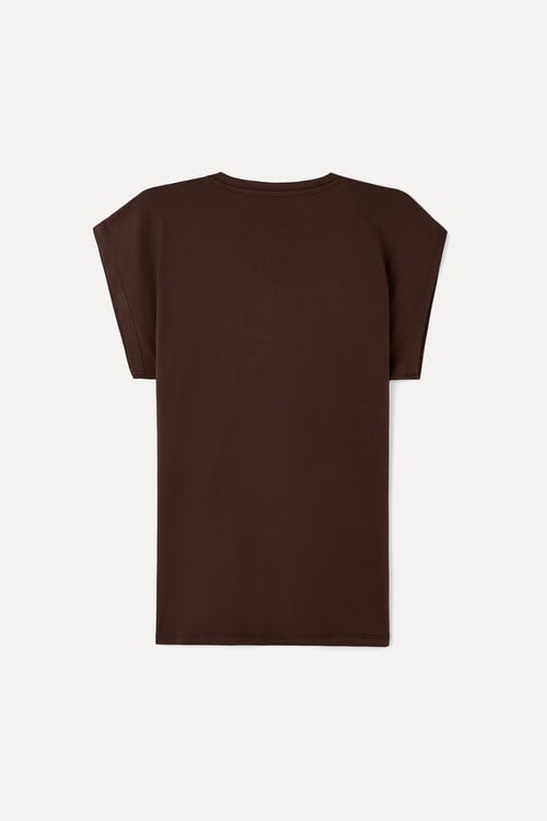 MODAL KARIŞIMLI V YAKA T-SHIRT