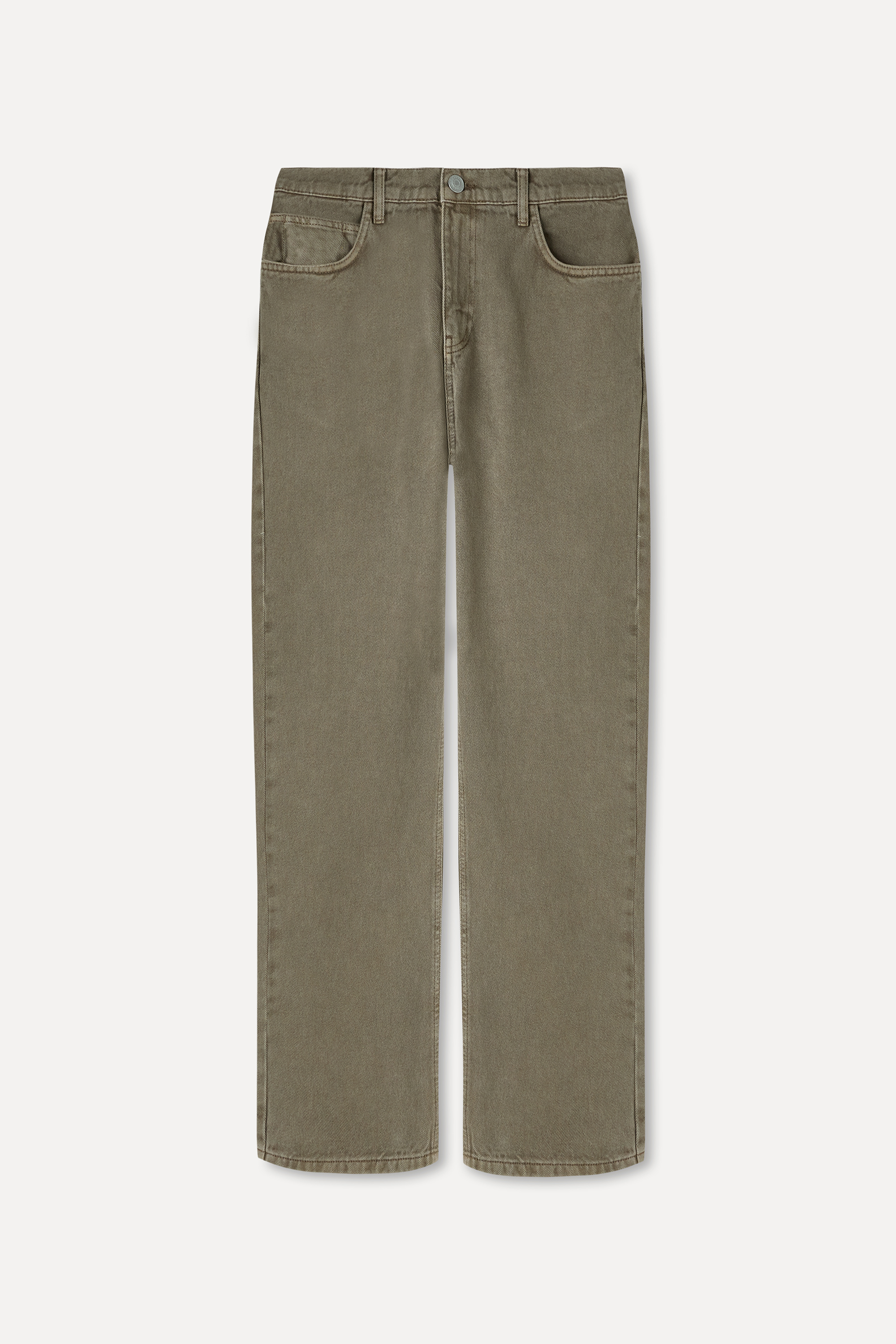 Erkek Vizon Rengi Loose Fit Pantolon