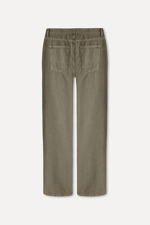 Erkek Vizon Rengi Loose Fit Pantolon