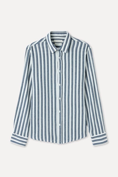 ÇİZGİLİ REGULAR FIT UZUN KOLLU GÖMLEK