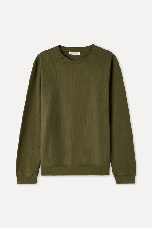 BİSİKLET YAKA SWEATSHIRT