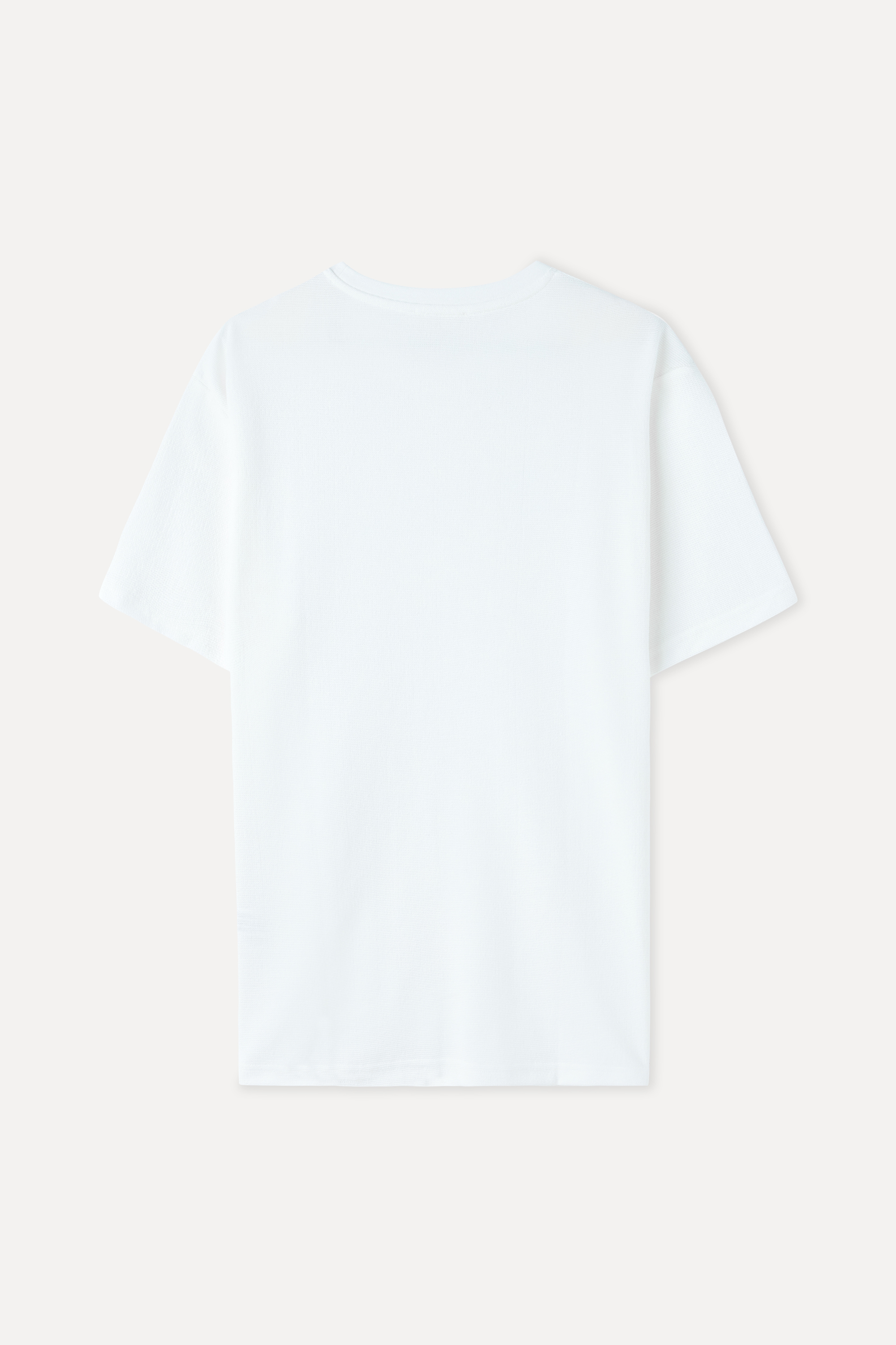 LOOSE FIT BİSİKLET YAKA T-SHIRT