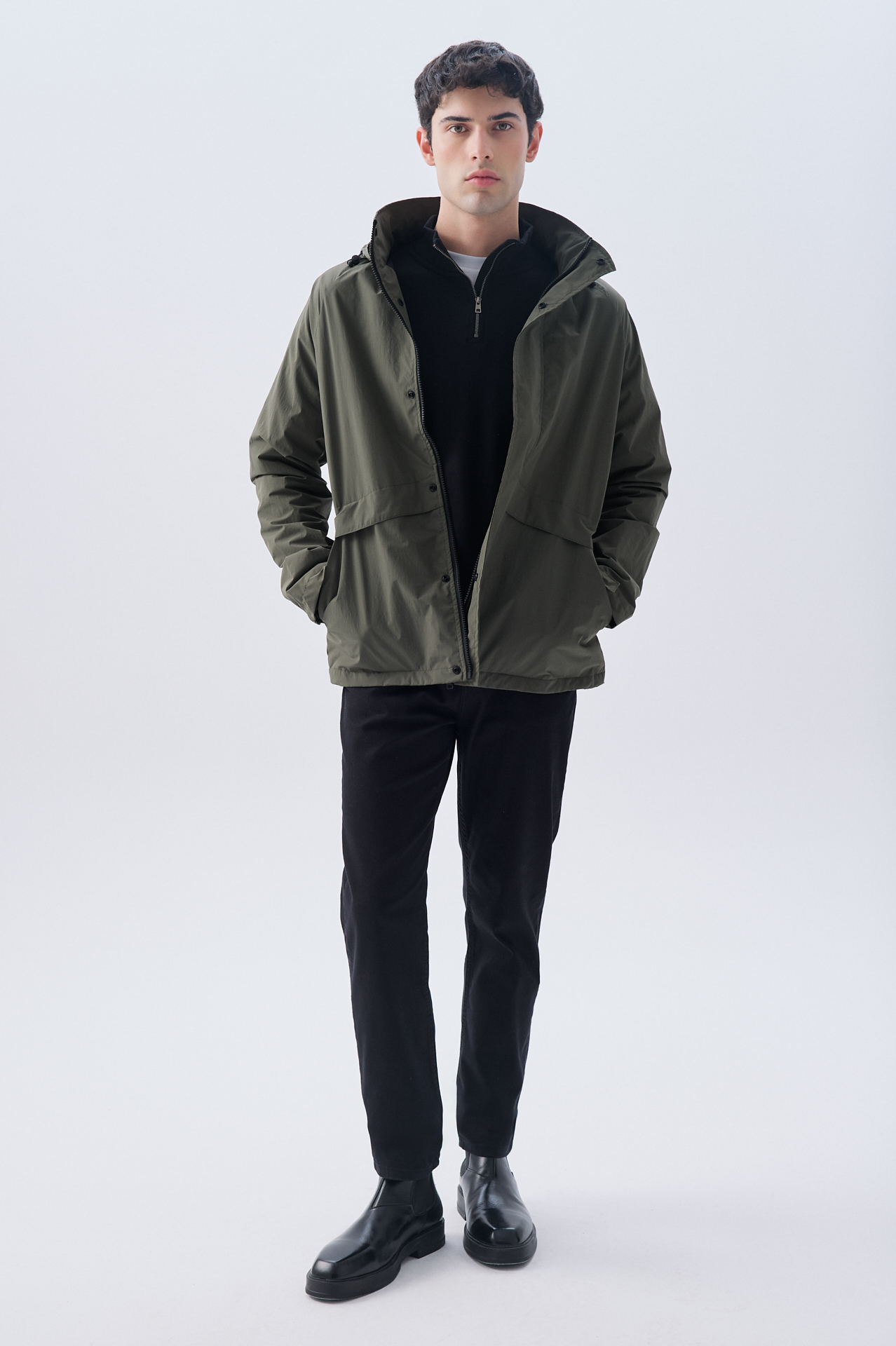 GİZLİ KAPÜŞONLU MONT CEKET