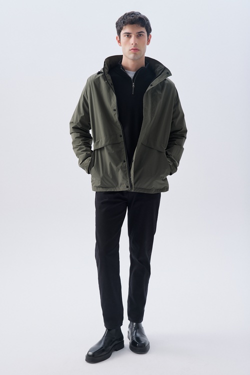 GİZLİ KAPÜŞONLU MONT CEKET