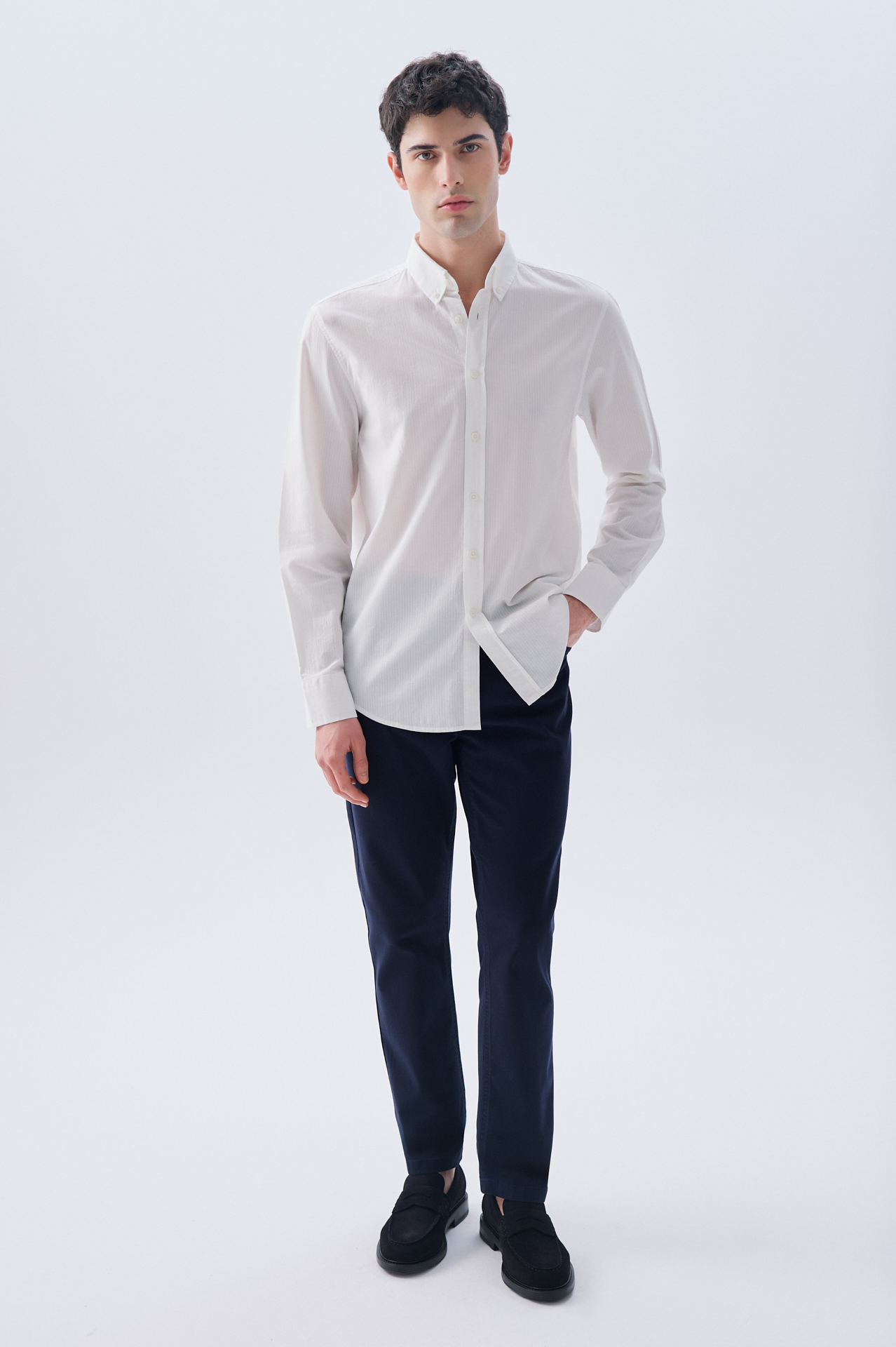 REGULAR FIT UZUN KOLLU GÖMLEK