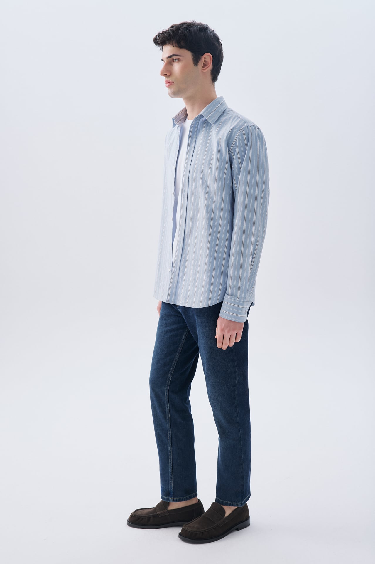 ÇİZGİLİ REGULAR FIT UZUN KOLLU GÖMLEK