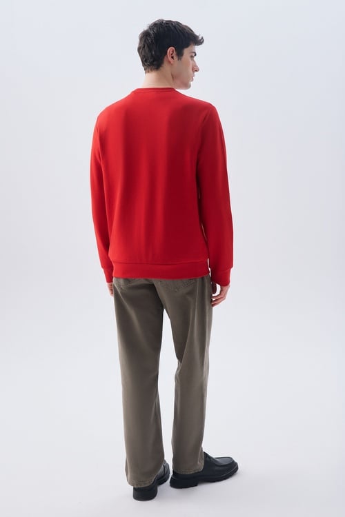 BİSİKLET YAKA SWEATSHIRT