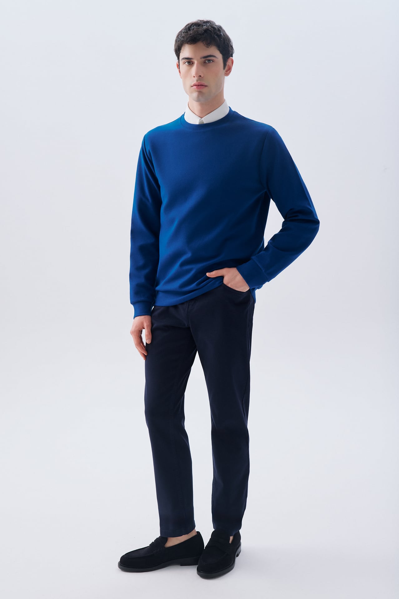 BİSİKLET YAKA SWEATSHIRT