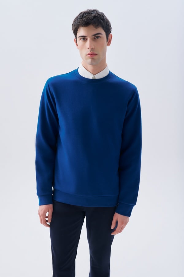 BİSİKLET YAKA SWEATSHIRT