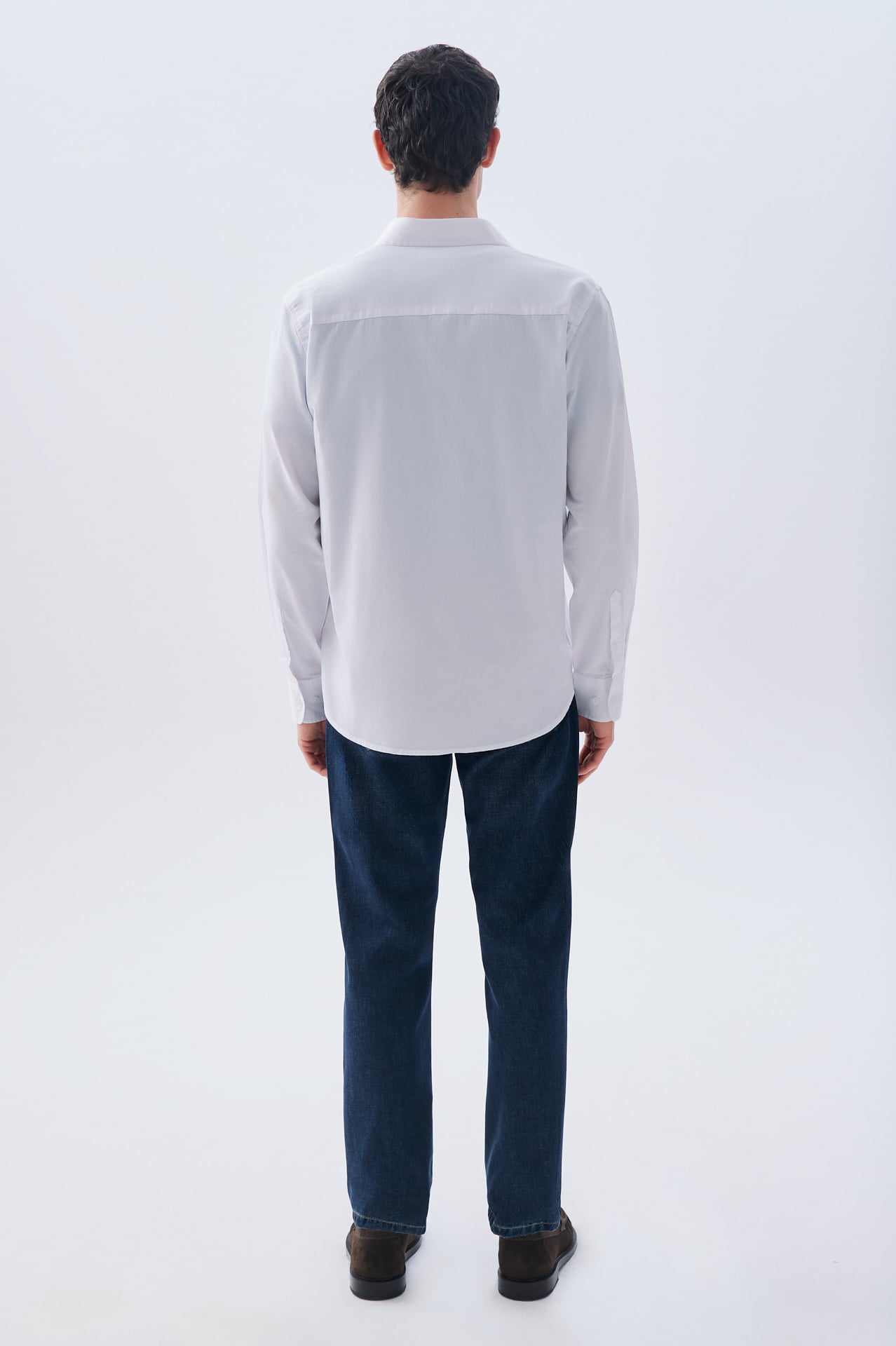 REGULAR FIT TEK CEPLİ UZUN KOLLU GÖMLEK