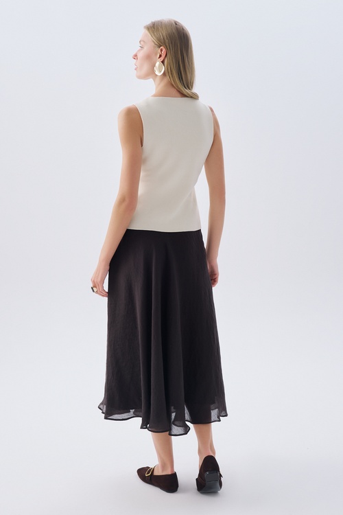 FITTED V YAKA TRİKO YELEK