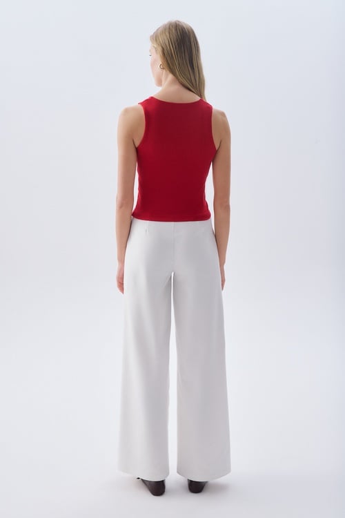 FITTED U YAKA KOLSUZ BLUZ