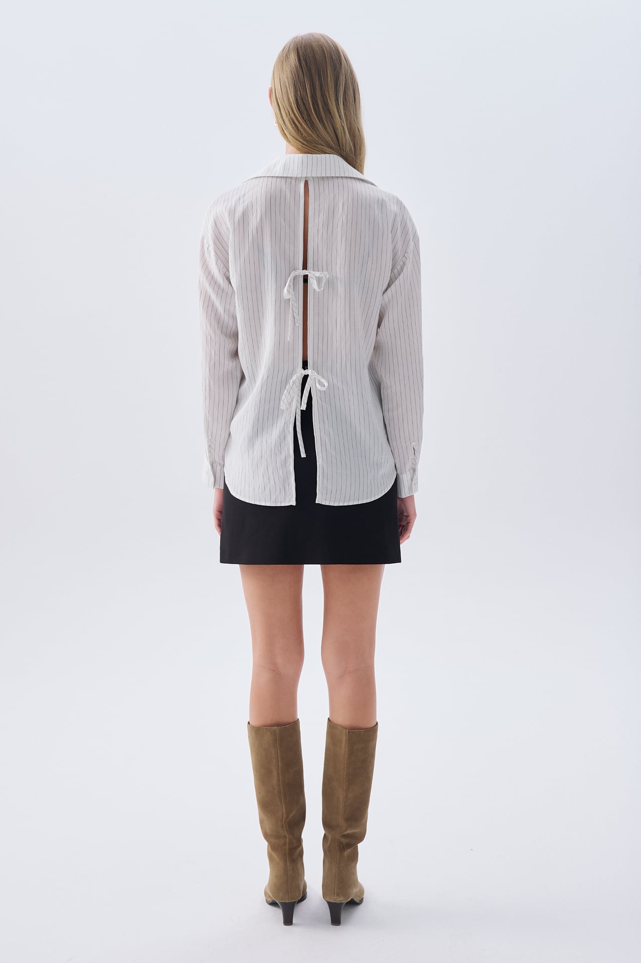 ÇİZGİLİ OVERSIZE UZUN KOLLU GÖMLEK