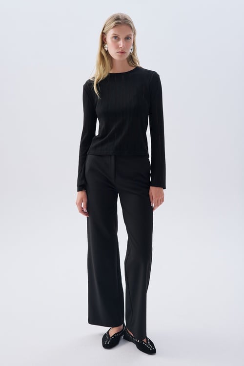 FİTİLLİ UZUN KOLLU BLUZ